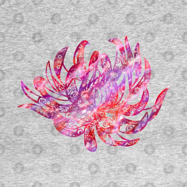Lotus Flower Mandala Magical Color Light Art by Rosemarie Guieb Designs